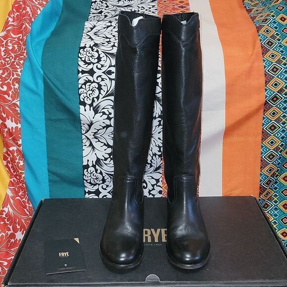 Frye Cora Roper Tall Back Riding  Boots in Box Size 6.5 - Picture 9 of 14